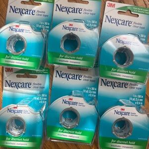 3M Nexcare flexible clear tape for discreet hold - 6 Pack